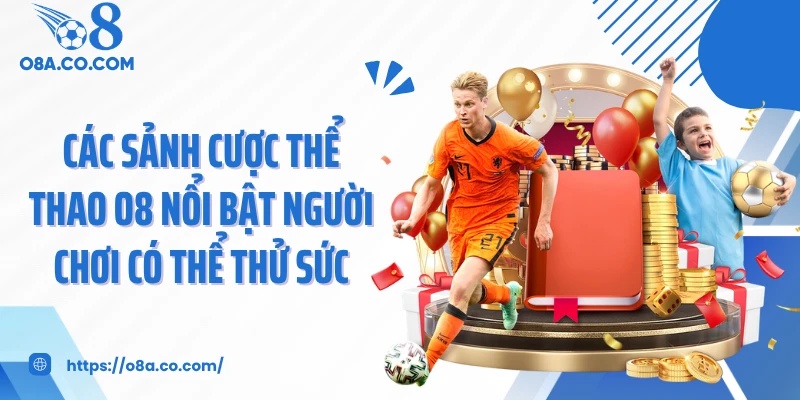 Các sảnh cược thể thao O8 nổi bật người chơi có thể thử sức